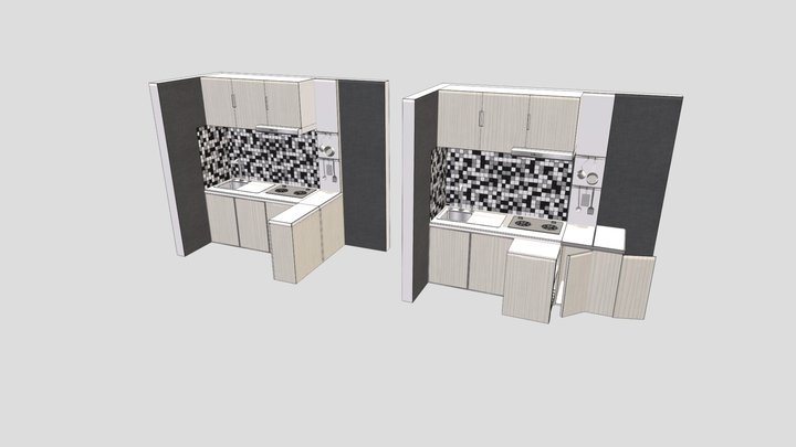 Kitchen set 4 3D Model