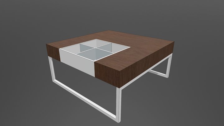 Hokku Designs Lilly Coffee Table 3D Model