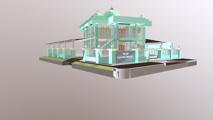 masjid Baiturrahman VMB2 3D Model