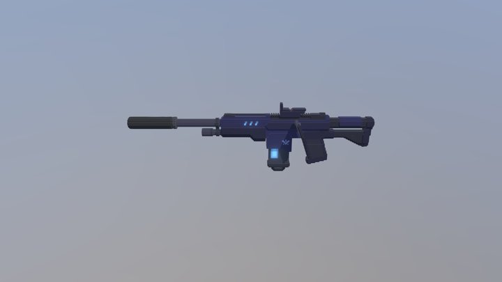 SkyComm Assault Rifle 3D Model