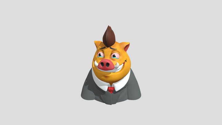 #1369 Tzar Napoleon Pigly 3D Model