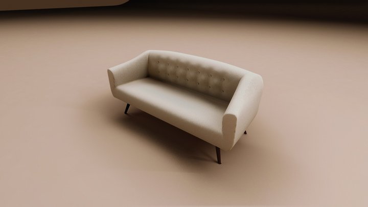 Moderna Mobília - Sofá 3D Model