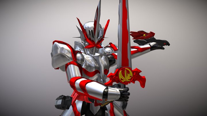 セイバードラゴニックナイト Kamen Rider Saber Dragonic Knight 3D Model