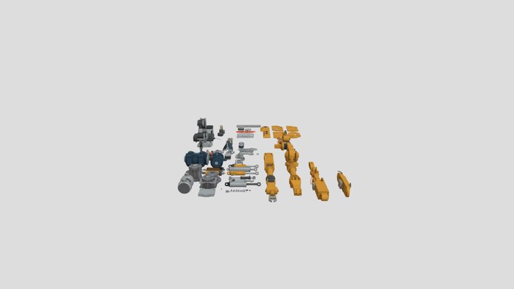 Yellow Robotic Kit 3D Model