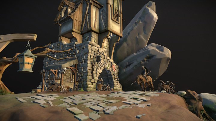 Sculpting final - Medievel Weapon Shop 3D Model