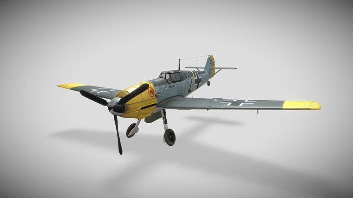 BF-109 E 3D Model