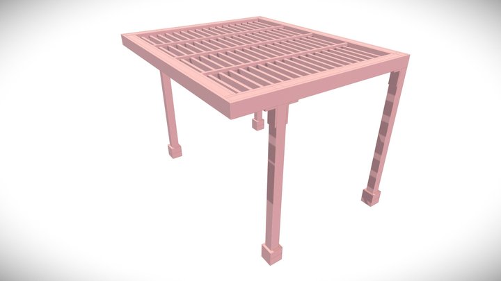 123472 - Custom Silverado Modern Pergola 3D Model