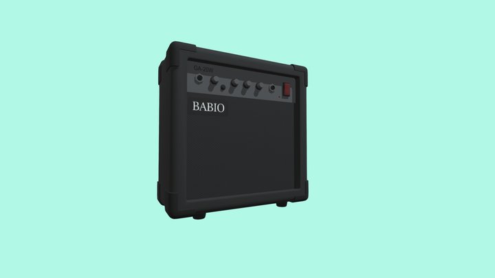 Guitar Amplifier 3D Model