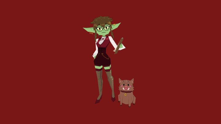 Honey Goblin 256fes 3D Model