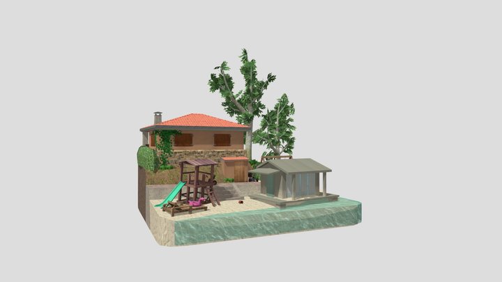 DAE Diorama - By the ocean 3D Model