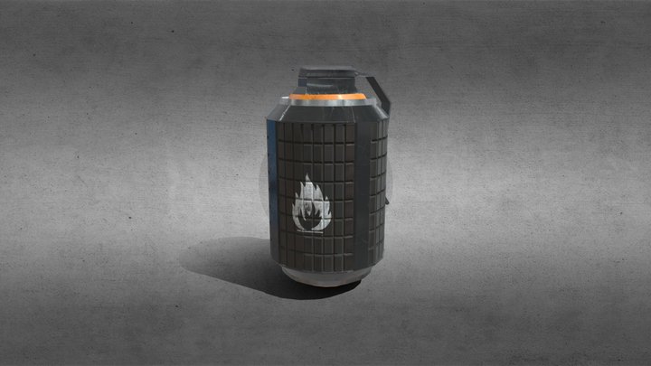 Sci-Fi Grenade 3D Model