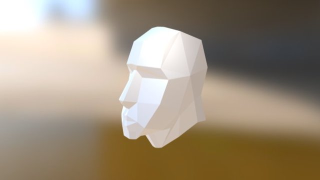 Human Head (Low Poly) 3D Model