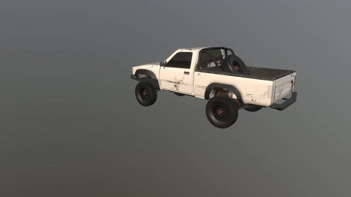 Toyota hilux cabina simple 3D Model