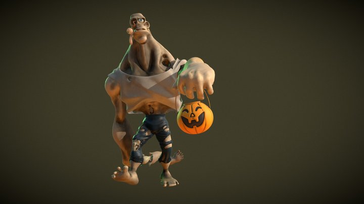 Trick or Treat Z n Candy Corn #ZombieChallenge 3D Model