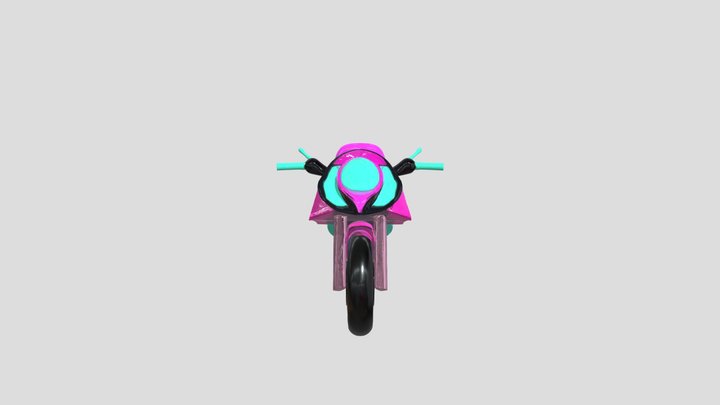 Penny Peterson's Pink Motorcycle 3D Model