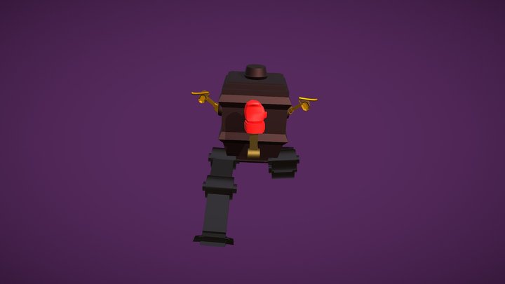 Robot Charcter-animation_run 3D Model