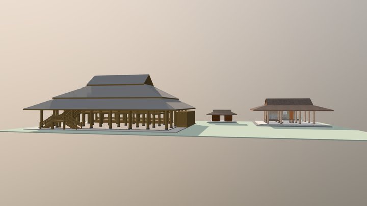 Sala, Rongnamron, HongnamPhra Pakchong 3D Model