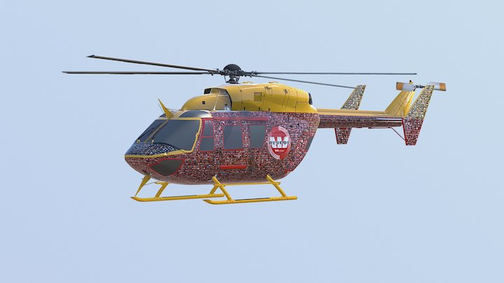 Westpac Rescue Helicopter - 3D Replica 3D Model