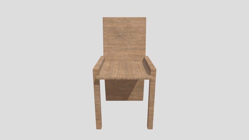 Lowpoly Wooden Chair