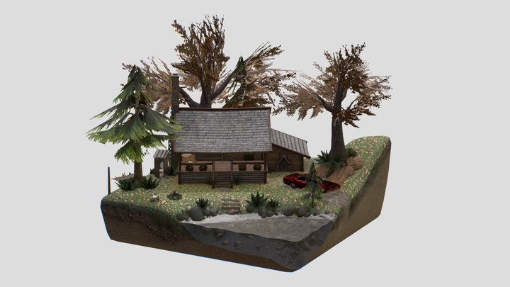 DAE 3D1 End Assignment - Forest Loner 3D Model