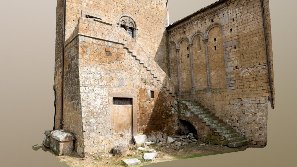 Chiesa San Pietro - Backside  (Tuscania) RAWscan