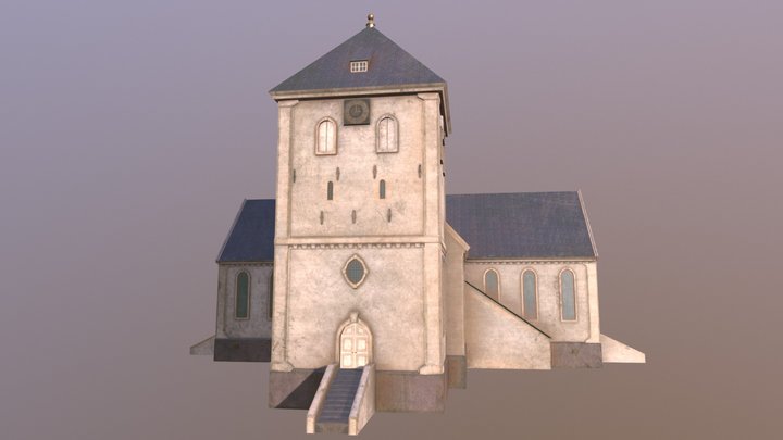 Oslo Domkirke 1798 3D Model