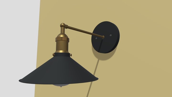 Wall Lamp Blender 3D Model