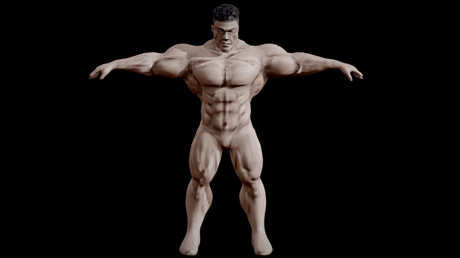 Free - Muscular Male Body - Download Free 3D model by land4land