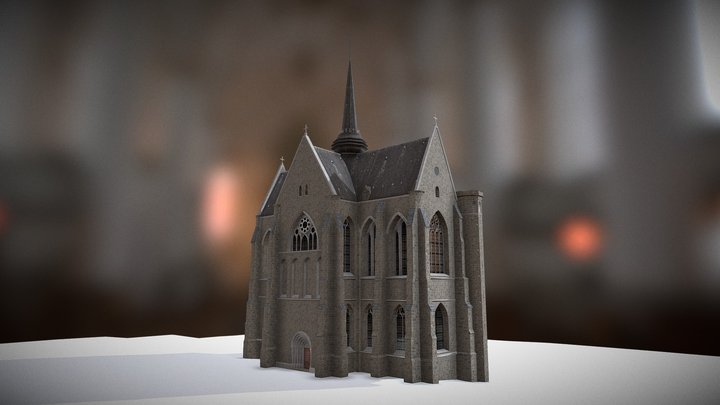 Abbaye gothique du Mont-Saint-Eloi 3D Model