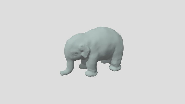 Elephant model 西念寺ぞう原型モデル 3D Model