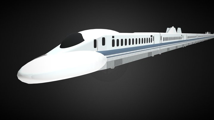 N700-3000 Series Shinkansen 3D Model