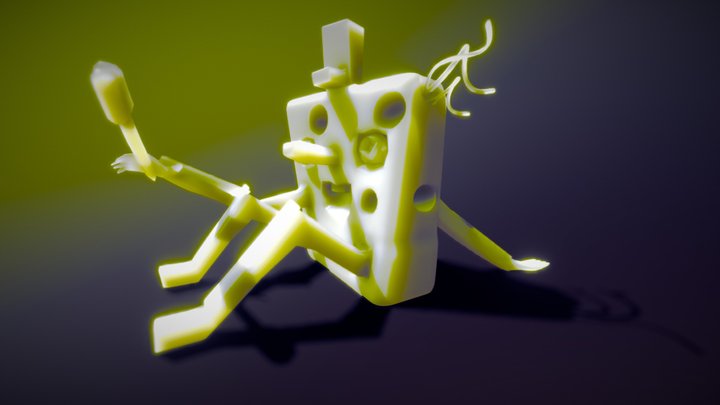 3D Graphics 1 Robot Spongebob 2020 3D Model