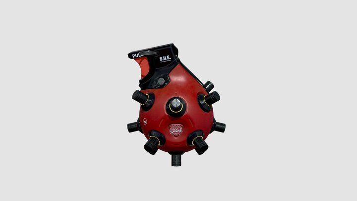 Sci Fi Grenade 3D Model