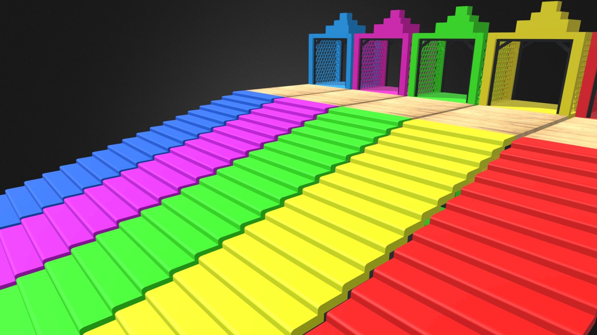 Colourful_grill_garage - 3D model by saqlainbaig [f70a50a] - Sketchfab