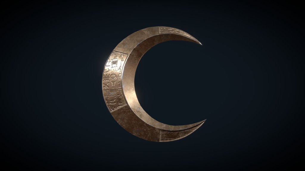 Moon Knight's Boomerang (low poly)