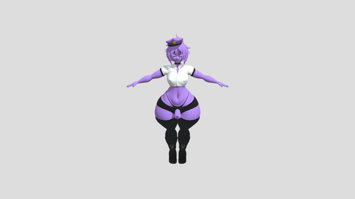 purple guy femboy 3D Model