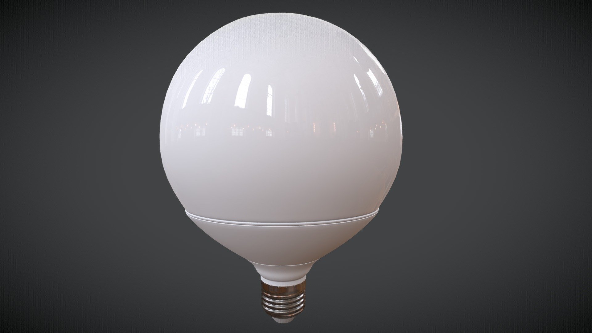 large Globe G120 LED Bulb Download Free 3D model by Jeferson Camargo Brasil (sidbeyond