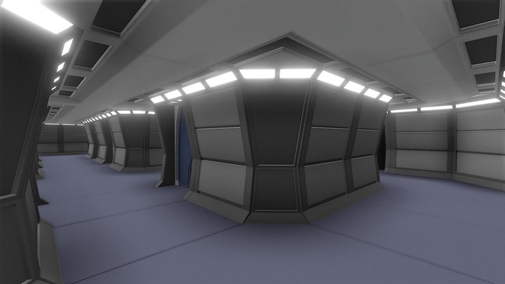 Modular Star Trek Corridor – Free 3D Model STL