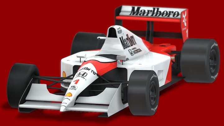 1991 McLaren MP4/6 – Gratis 3D-model STL