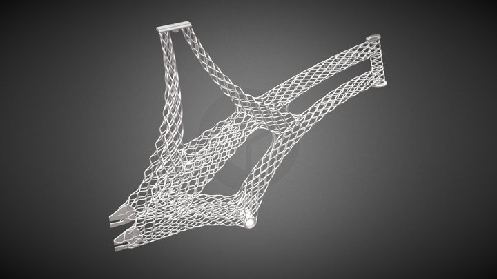 FIX3D 3D Printed Bicycle Frame 3D Model