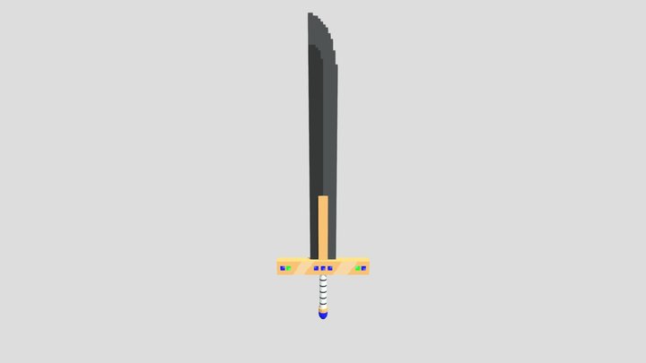 Kokuto Yoru - Dracule Mihawk Sword 3D Model
