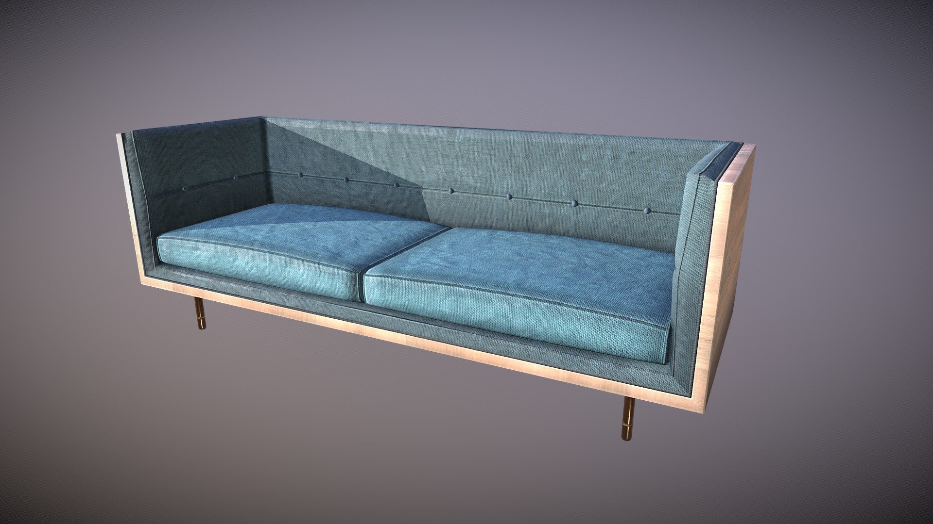 Minimal Modern Couch - 3D model by Juggernaut Games (@JuggernautGames ...