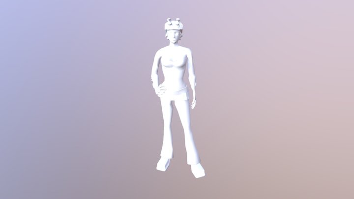 Steam Punk Girl 3D Model