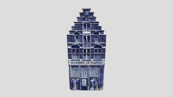 Dutch ceramic house souvenir 3D Model