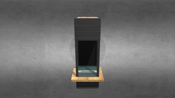 Fireplace without chimney BOHEMA AF-74 3D Model