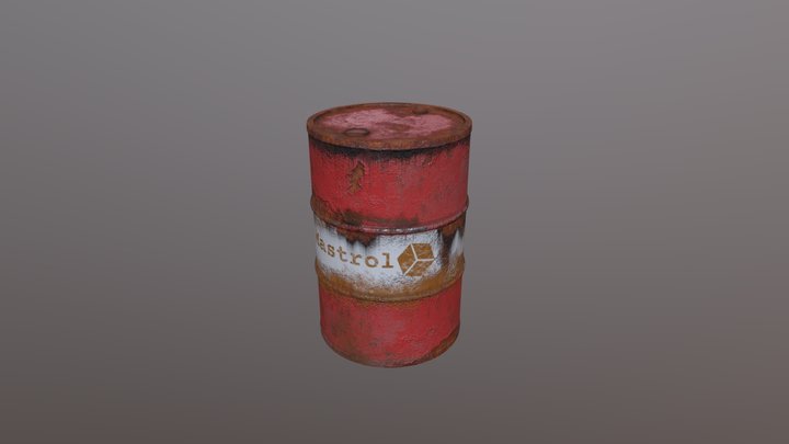 OLD RUSTY OIL BARREL FREE MODEL – Modello 3D gratuito STL