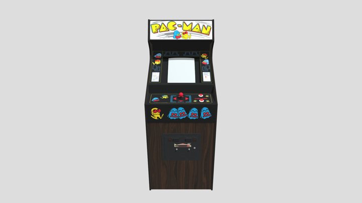 Pac-Man Cabaret Machine 3D Model