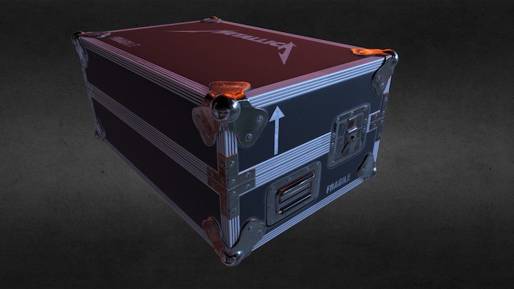 Flight case PBR 3D Model
