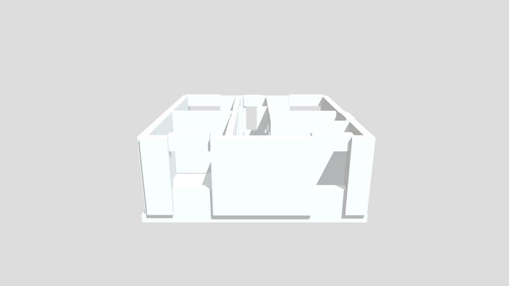 Etaj cu ziduri 3D Model