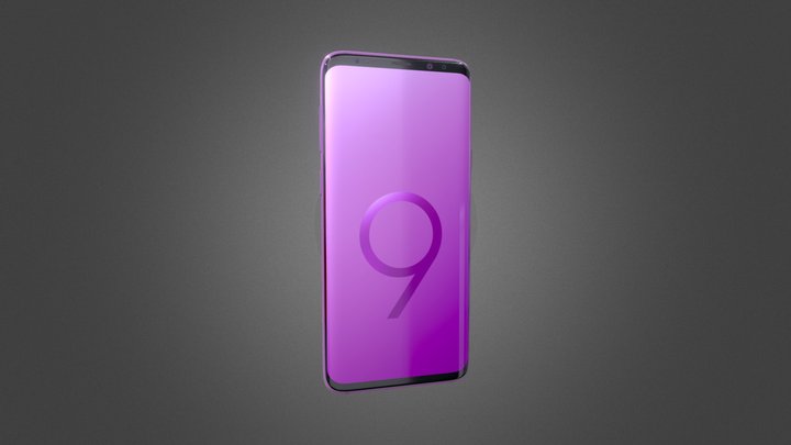 Samsung Galaxy S9 PLUS Lilac Purple 3D Model